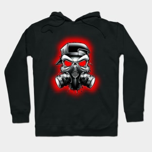 Toxic/Radioactive Skull Gas Mask Hoodie